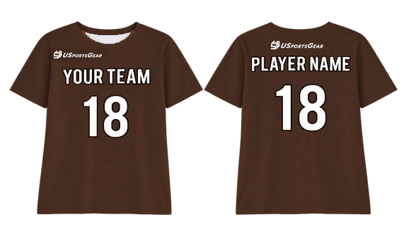 Custom Mult-Line Design Adult Youth Sports T Shirts